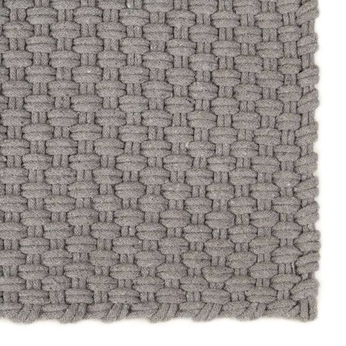 vidaXL Rug Rectangular Natural 80x160 cm Cotton