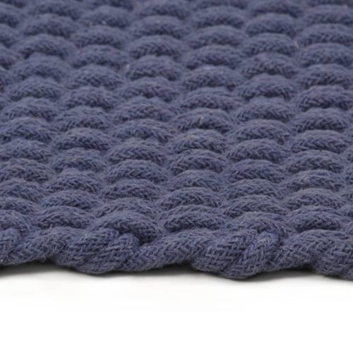 vidaXL Rug Rectangular Natural 80x160 cm Cotton