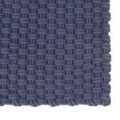 vidaXL Rug Rectangular Natural 80x160 cm Cotton