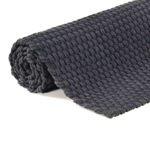 vidaXL Rug Rectangular Natural 80x160 cm Cotton