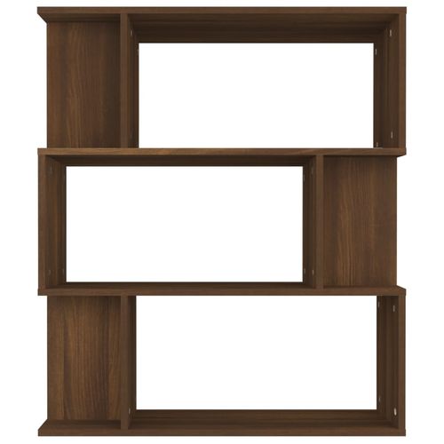 vidaXL Book Cabinet/Room Divider Smoked Oak 80x24x96cm Engineered Wood