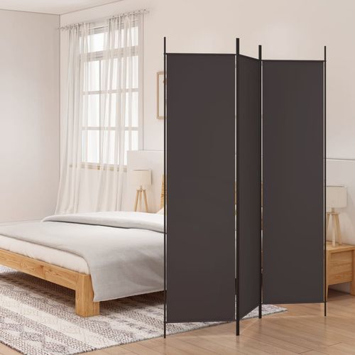 vidaXL 3-Panel Room Divider White 150x200 cm Fabric