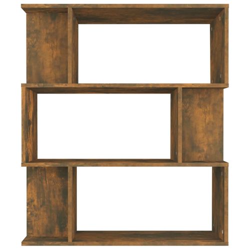 vidaXL Book Cabinet/Room Divider Smoked Oak 80x24x96cm Engineered Wood