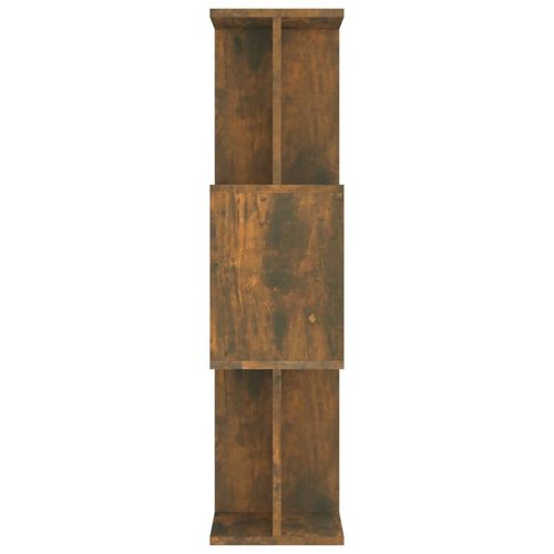 vidaXL Book Cabinet/Room Divider Smoked Oak 80x24x96cm Engineered Wood