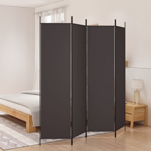 vidaXL 3-Panel Room Divider White 150x200 cm Fabric