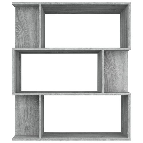 vidaXL Book Cabinet/Room Divider Smoked Oak 80x24x96cm Engineered Wood