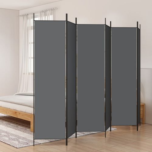 vidaXL 3-Panel Room Divider White 150x200 cm Fabric