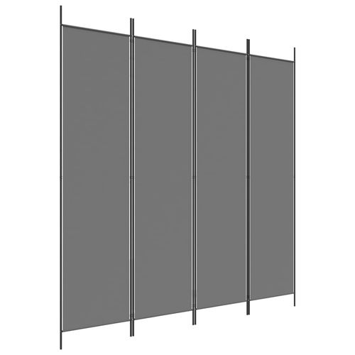 vidaXL 3-Panel Room Divider White 150x200 cm Fabric