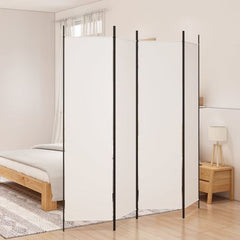 vidaXL 3-Panel Room Divider White 150x200 cm Fabric