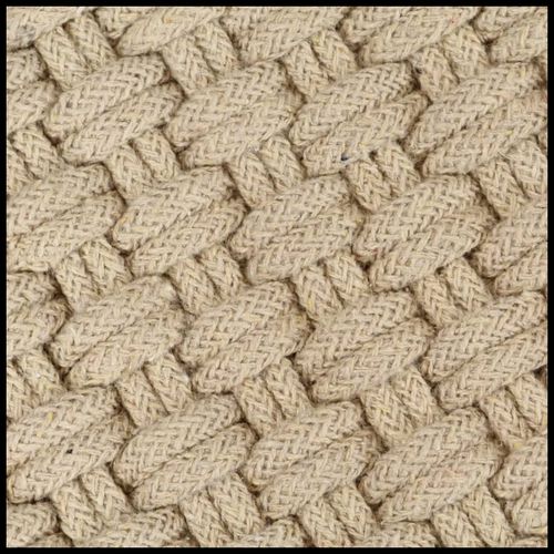 vidaXL Rug Rectangular Natural 80x160 cm Cotton