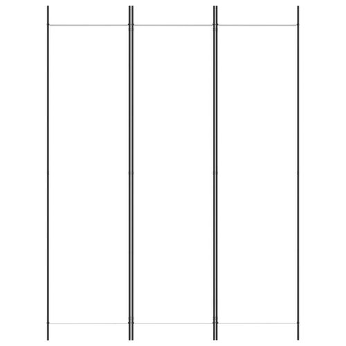 vidaXL 3-Panel Room Divider White 150x200 cm Fabric