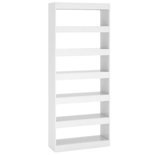 vidaXL Book Cabinet/Room Divider Smoked Oak 80x30x198 cm Engineered Wood