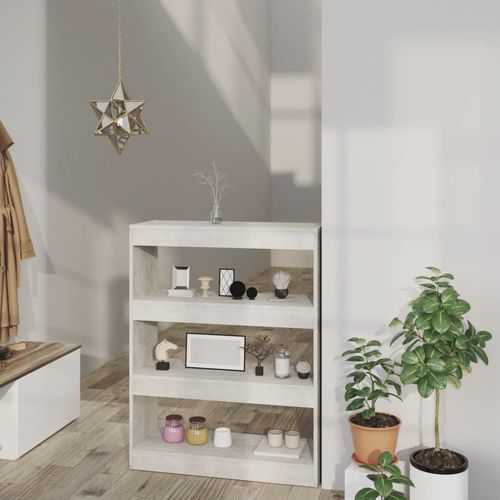 vidaXL Book Cabinet/Room Divider Smoked Oak 80x30x103 cm Engineered wood
