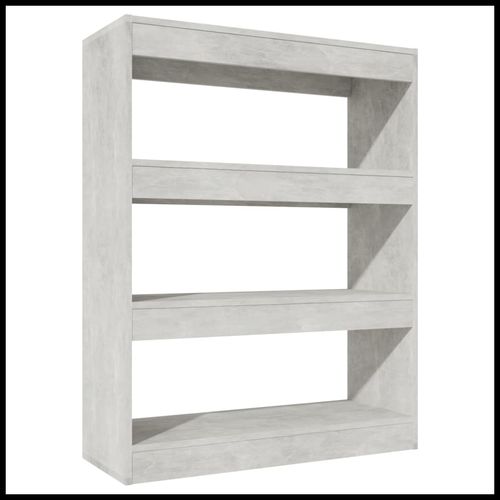 vidaXL Book Cabinet/Room Divider Smoked Oak 80x30x103 cm Engineered wood