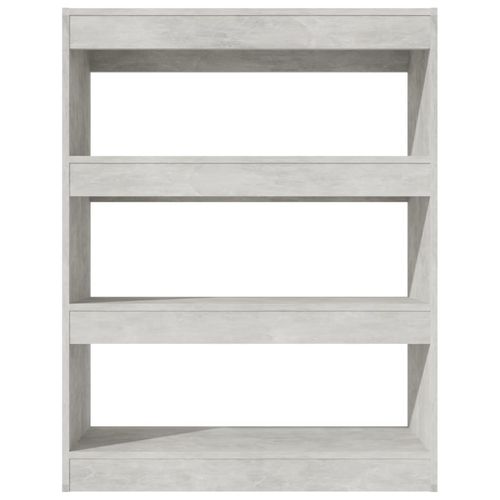 vidaXL Book Cabinet/Room Divider Smoked Oak 80x30x103 cm Engineered wood