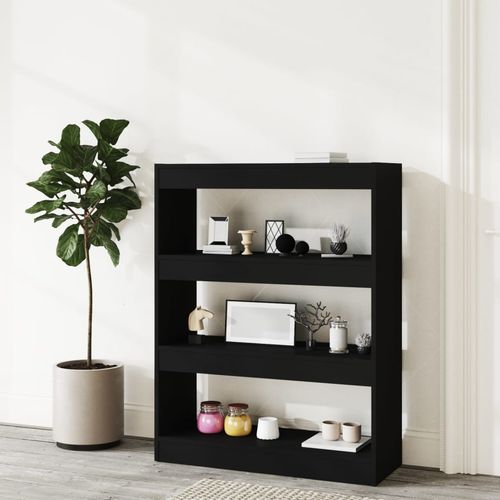 vidaXL Book Cabinet/Room Divider Smoked Oak 80x30x103 cm Engineered wood