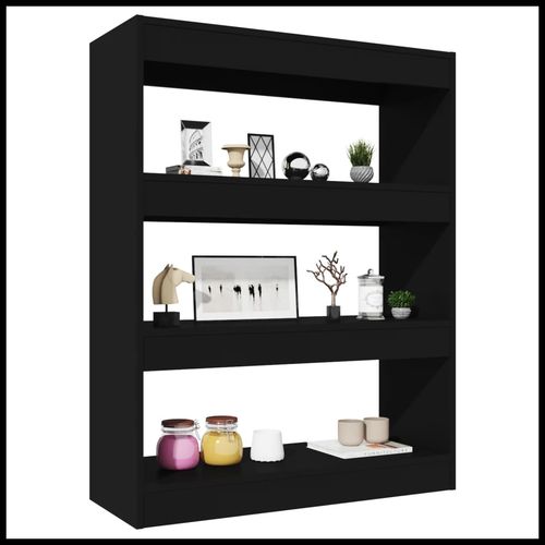 vidaXL Book Cabinet/Room Divider Smoked Oak 80x30x103 cm Engineered wood