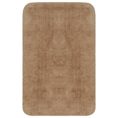 vidaXL Bathroom Mat Set 2 Pieces Fabric Anthracite