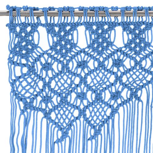 vidaXL Macrame Curtain 140x240 cm Cotton
