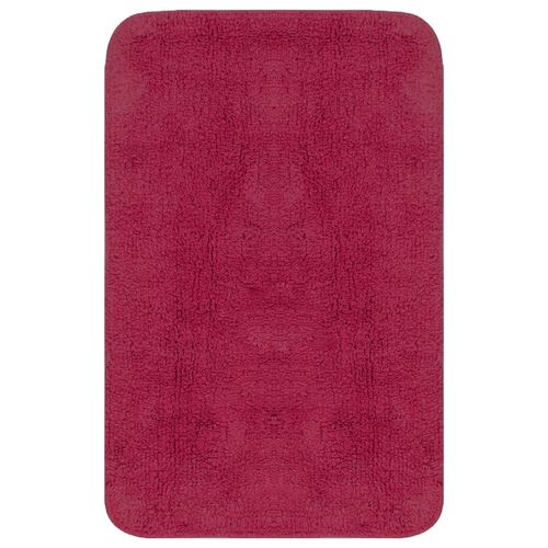 vidaXL Bathroom Mat Set 2 Pieces Fabric Anthracite