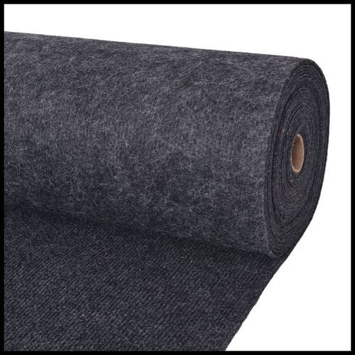 vidaXL Exhibition Carpet Rib 1.2x10 m Anthracite