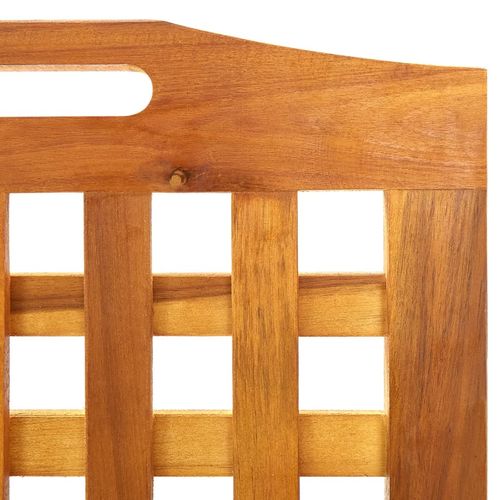 vidaXL 3-Panel Room Divider 121x2x120 cm Solid Acacia Wood