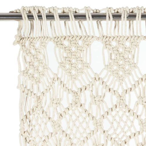 vidaXL Macrame Curtain 140x240 cm Cotton