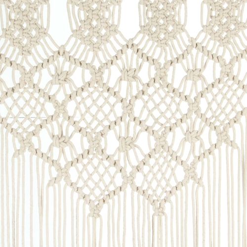 vidaXL Macrame Curtain 140x240 cm Cotton