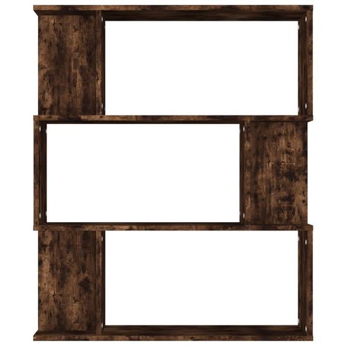 vidaXL Book Cabinet/Room Divider Smoked Oak 80x24x96cm Engineered Wood