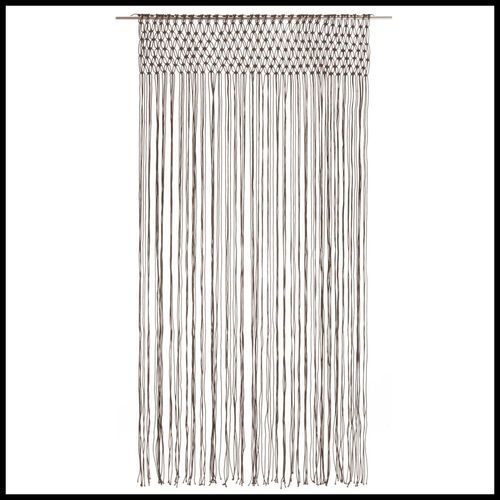 vidaXL Macrame Curtain Taupe 140x240 cm Cotton