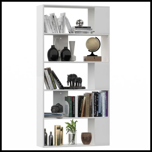 vidaXL Book Cabinet/Room Divider White 80x24x159 cm Engineered Wood