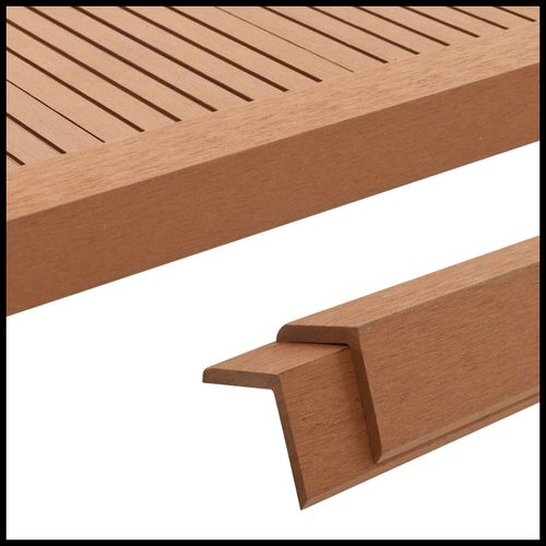 vidaXL 5 pcs Decking Angle Trims WPC 170 cm Light Brown