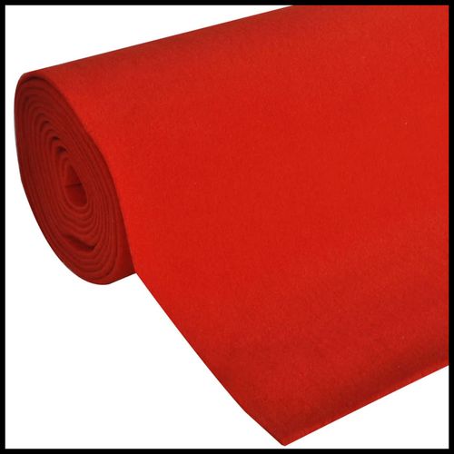 vidaXL Red Carpet 1 x 5 m Extra Heavy 400 g/m2