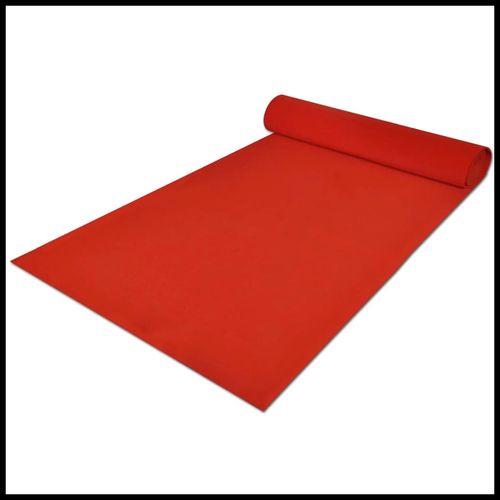 vidaXL Red Carpet 1 x 5 m Extra Heavy 400 g/m2