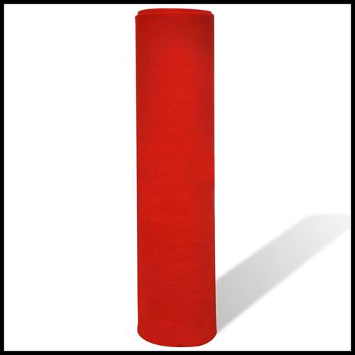 vidaXL Red Carpet 1 x 5 m Extra Heavy 400 g/m2