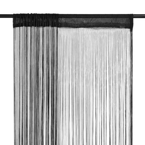 vidaXL String Curtains 2 pcs 100x250 cm White