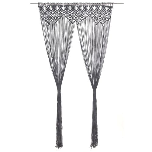 vidaXL Macrame Curtain 140x240 cm Cotton