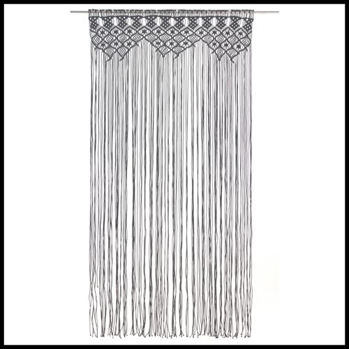 vidaXL Macrame Curtain 140x240 cm Cotton