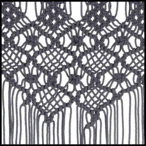 vidaXL Macrame Curtain 140x240 cm Cotton