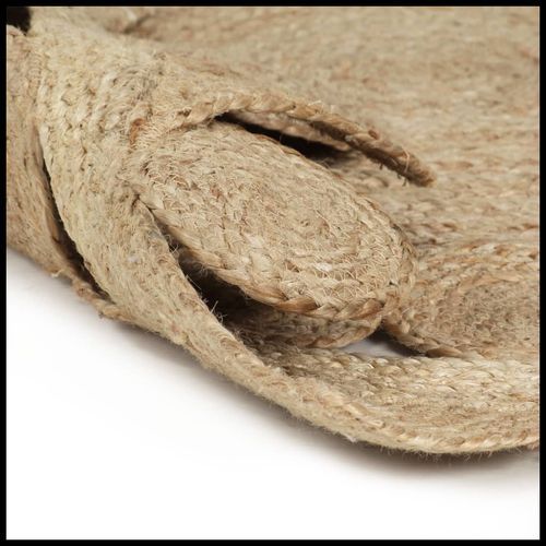 vidaXL Handmade Rug Braided Jute 90 cm