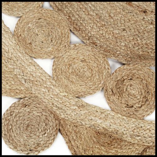 vidaXL Handmade Rug Braided Jute 90 cm