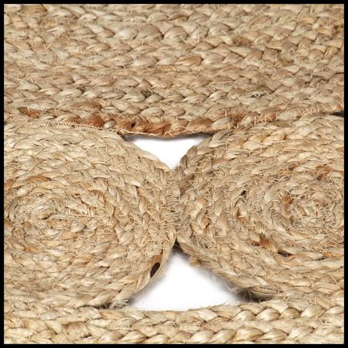 vidaXL Handmade Rug Braided Jute 90 cm