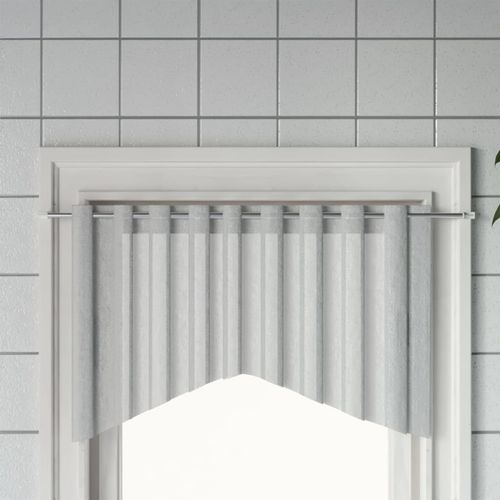 vidaXL Curtain Rails 2 pcs White and Silver 40-60 cm Aluminium