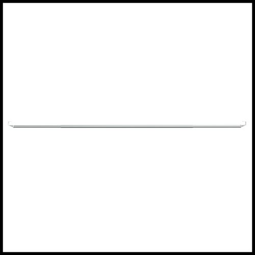 vidaXL Curtain Rails 2 pcs White and Silver 40-60 cm Aluminium