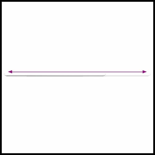 vidaXL Curtain Rails 2 pcs White and Silver 40-60 cm Aluminium