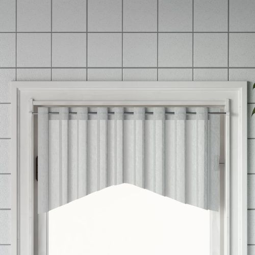 vidaXL Curtain Rails 2 pcs White and Silver 40-60 cm Aluminium