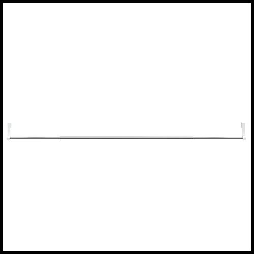 vidaXL Curtain Rails 2 pcs White and Silver 40-60 cm Aluminium