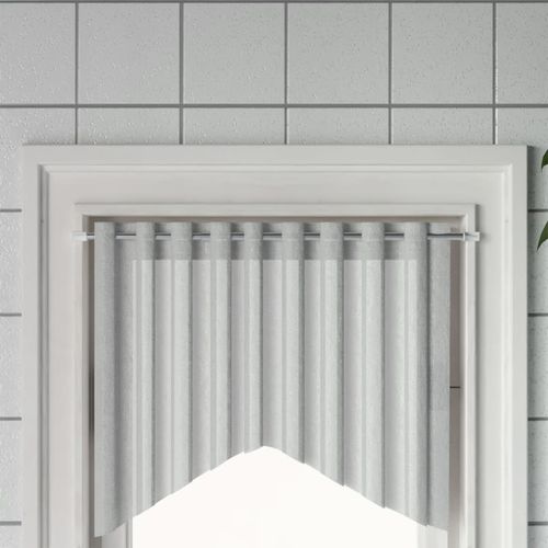 vidaXL Curtain Rails 2 pcs White and Silver 40-60 cm Aluminium - 60-105 cm