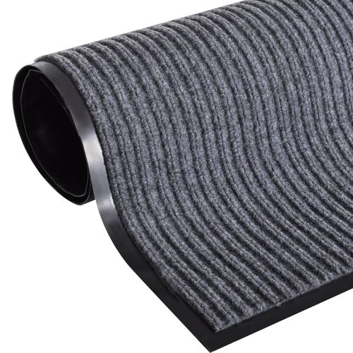 vidaXL Door Mat Black 117x220 cm PVC