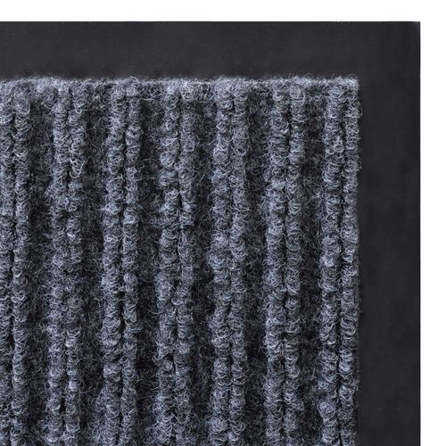 vidaXL Door Mat Black 117x220 cm PVC